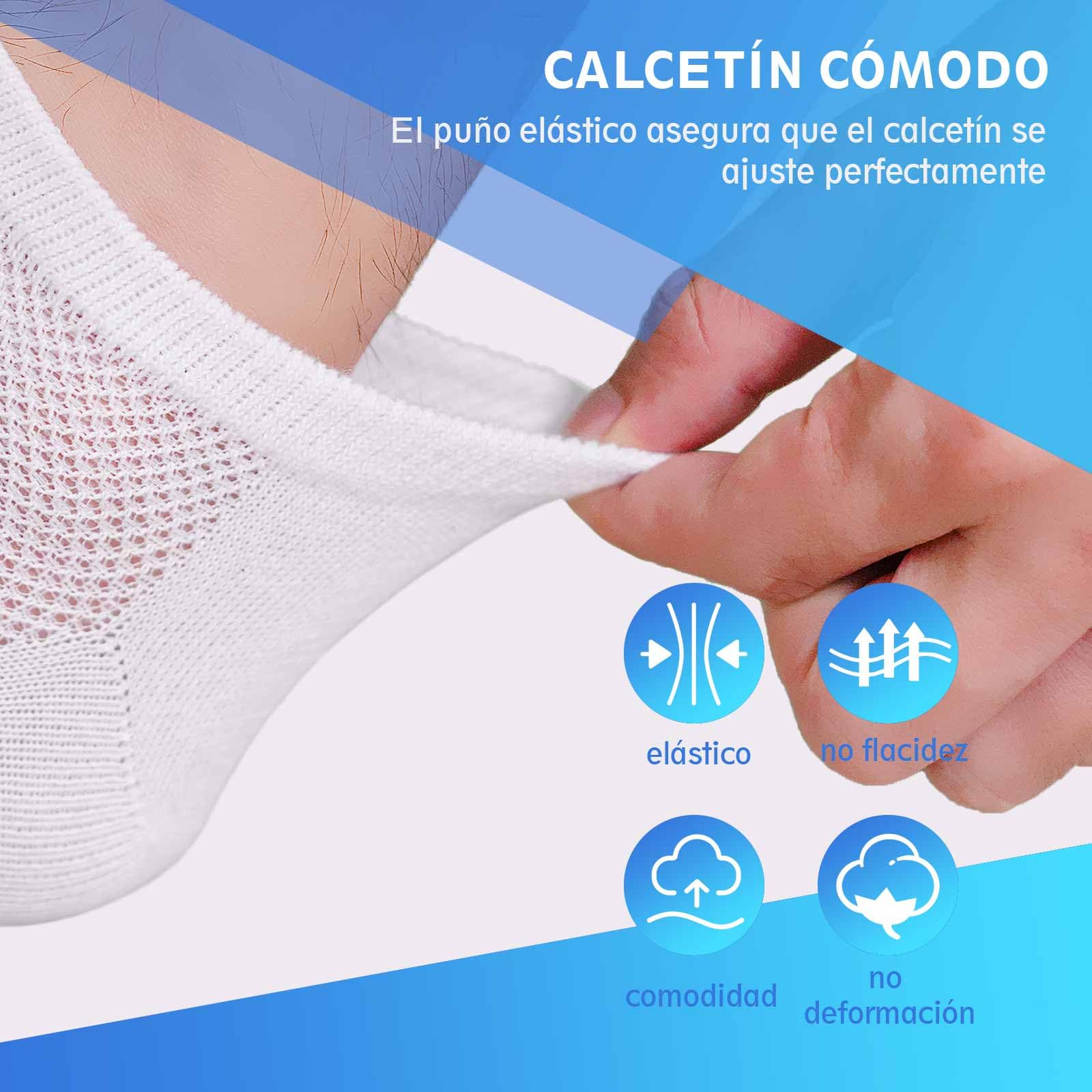 PUTUO Calcetines con Dedos de Deporte para Hombre: Calcetines Dedos Separados Tobilleros de Running Algodón Transpirables 5 Pares