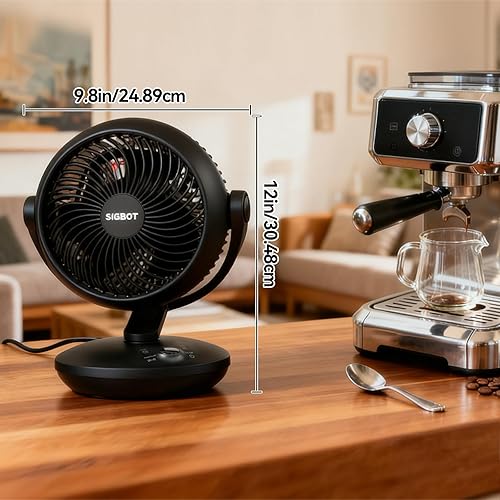 Miniatura 2 de Ventilador para dormitorio con control remoto, ventiladores de escritorio ultra silenciosos, con 3 modos, 8 velocidades, temporizador de 9 horas,