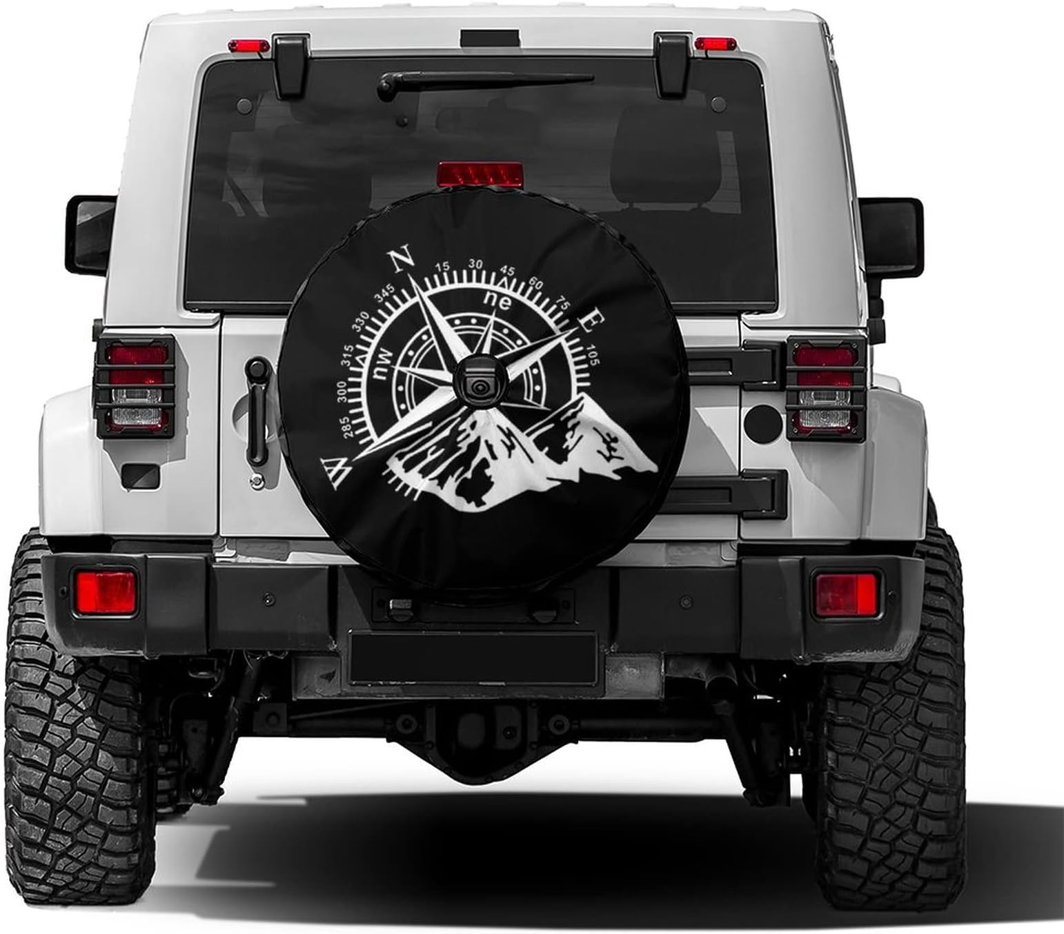Dog Paw Pattern Spare Tire Cover with Backup Camera Hole Wheel Tire Cover Fit Trailer, RV, SUV and Many Vehicle 14 15 16 17inch 14 15 16 17inch