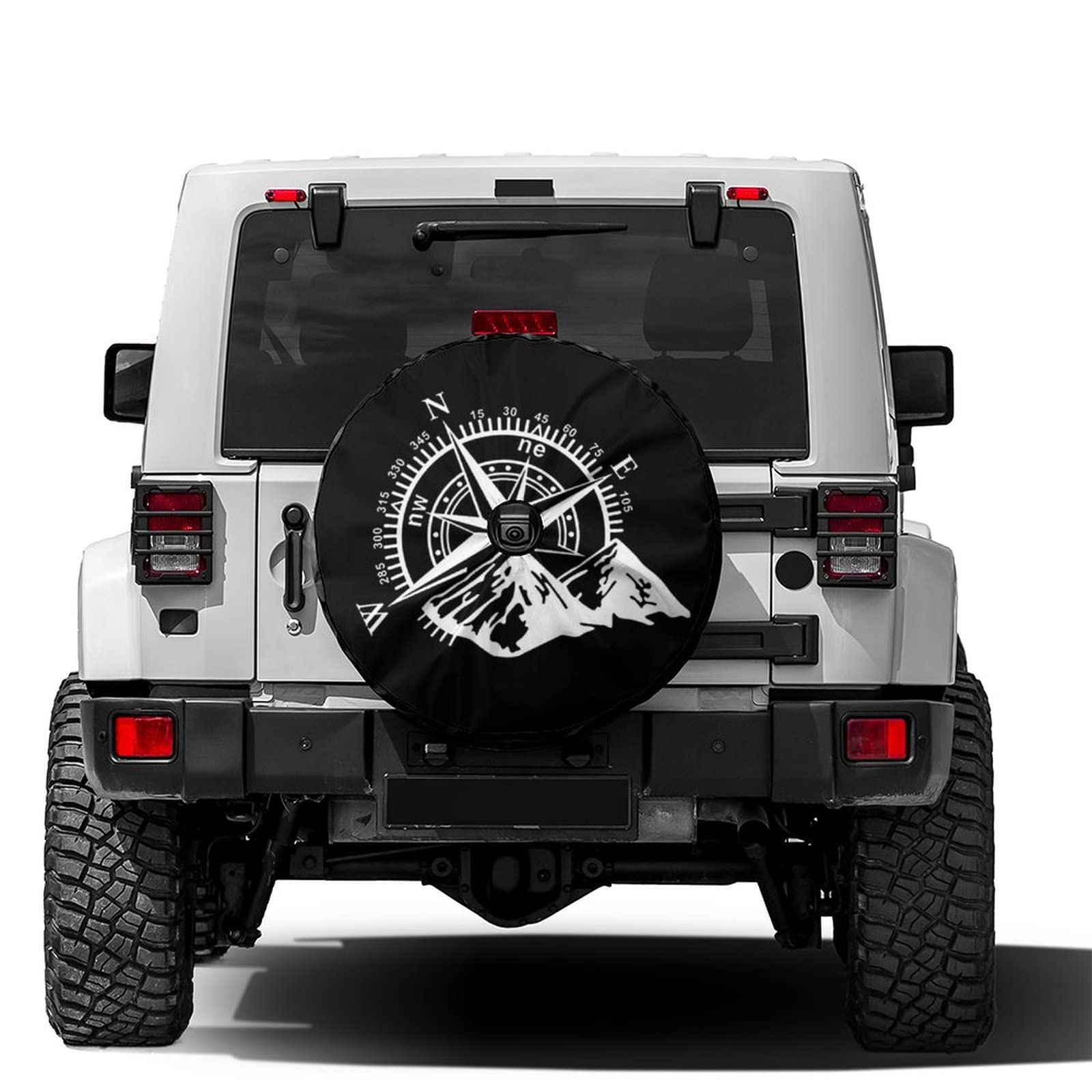 Dog Paw Pattern Spare Tire Cover with Backup Camera Hole Wheel Tire Cover Fit Trailer, RV, SUV and Many Vehicle 14 15 16 17inch 14 15 16 17inch