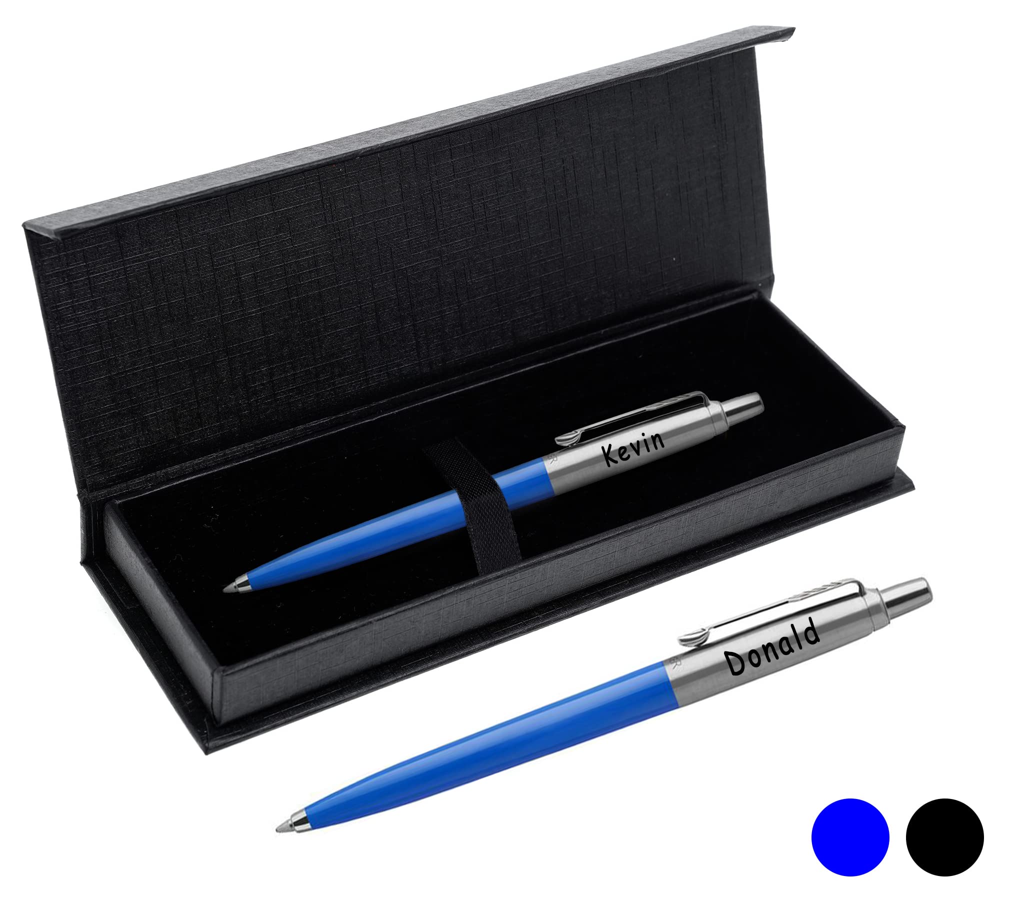 Personalised Engraved Parker Jotter Ballpoint Pen– Choice of colours – Anniversary, Birthday, Christmas – Presented in Paul Clover Black Gift Box