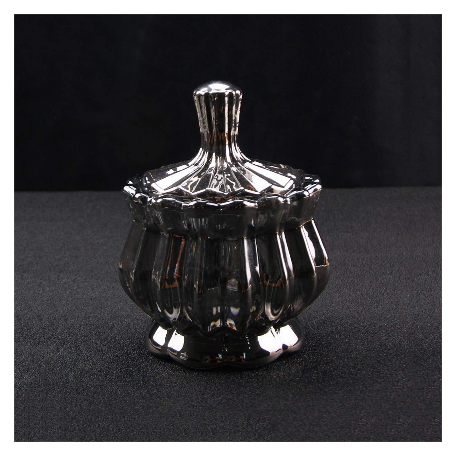 FGJsfhrDTU Glass Storage Jars, Sugar Bowl with Lid Multifunctional Glass Storage Tank Small(C)