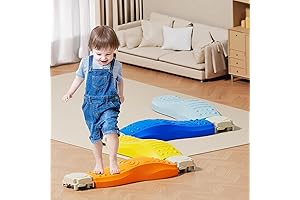 Kids Obstacle Course - Stepping Stones & Colorful Balance Beam