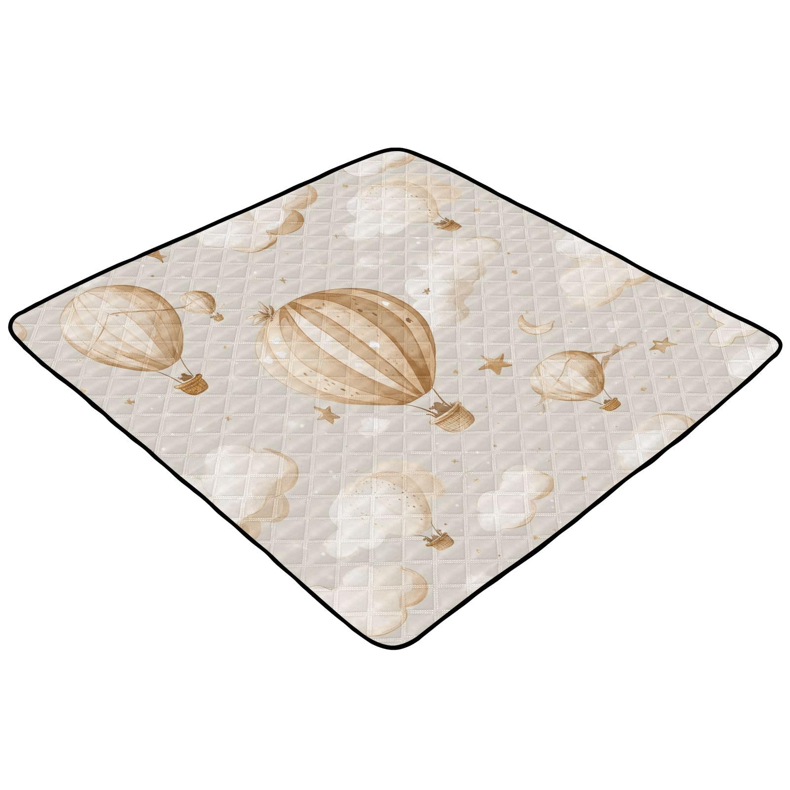 Kigai Hot Air Balloon Baby Play Mat for Floor and Playpen 50x50 inch Non-Slip Baby Activity Playmat Waterproof Foldable Crawling Mat for Infants Toddlers