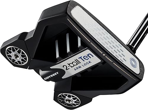 Miniatura 2 de Odyssey Golf 2021 Ten Putter (diestro, 2 bolas forradas, agarre de bloqueo de brazo, 40 pulgadas), negro