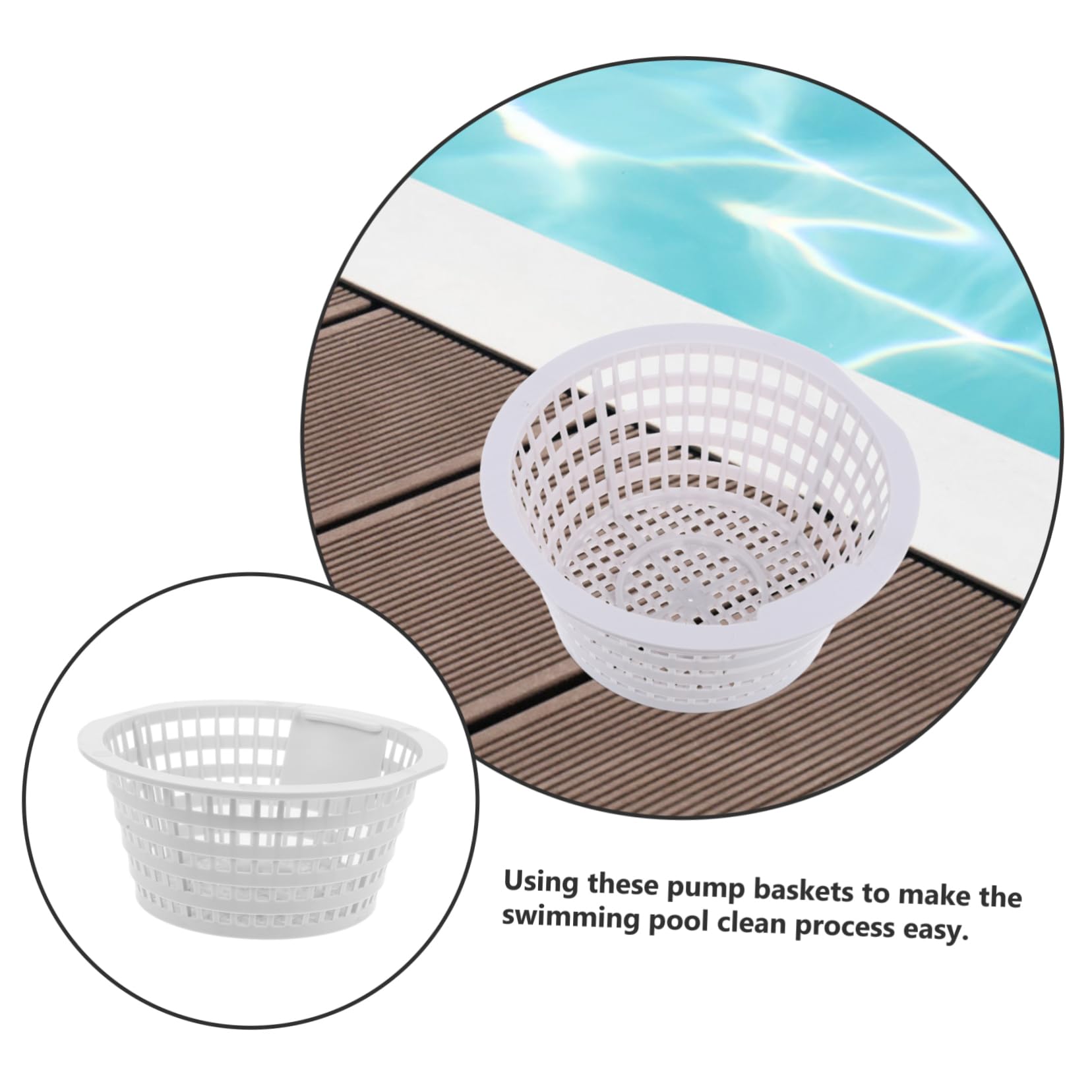 ibasenice 5 Series Cesta De Filtrado Piscina Enterrada Repuesto De Skimmer Herramienta De Filtrado Eliminar Desechos Y Suciedad SPA 2 Piezas X 5
