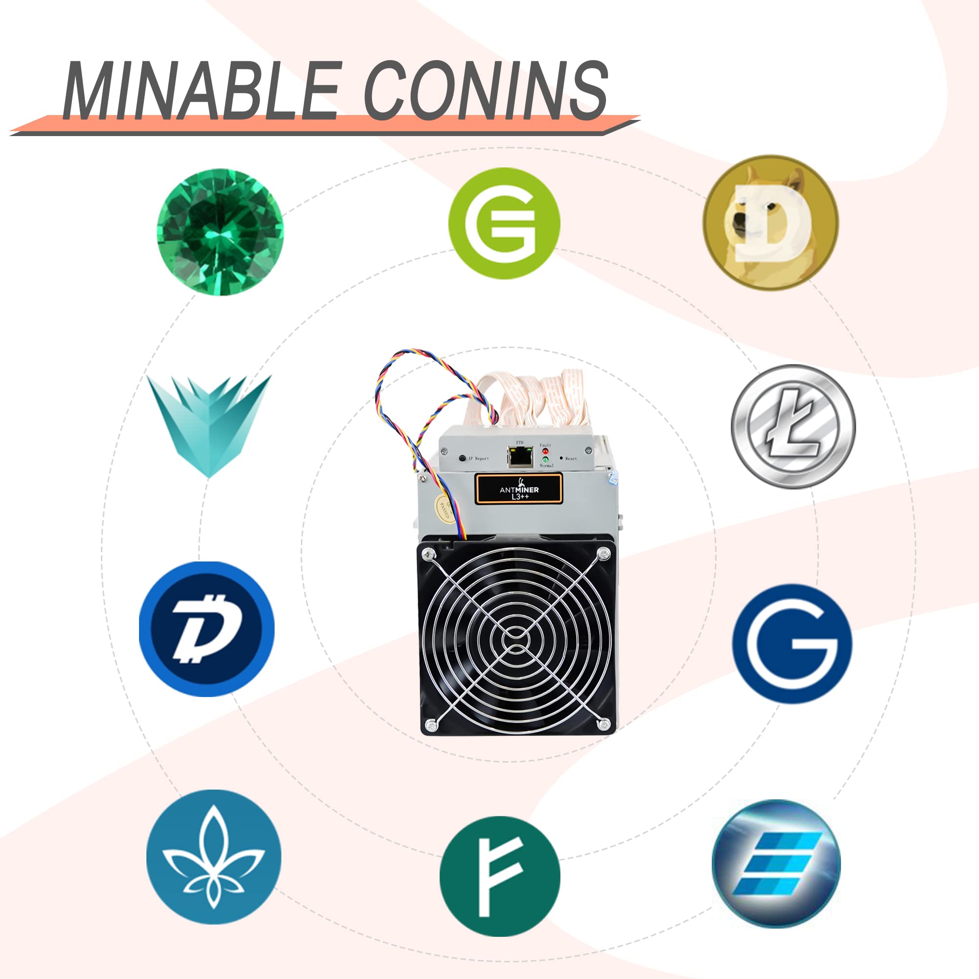Amazon.com: Antminer L3++ Scrypt ASIC Litecoin Miner, 580MH/S LTC Dogecoin  Miner Máquina lista para enviar ahora : Electrónica