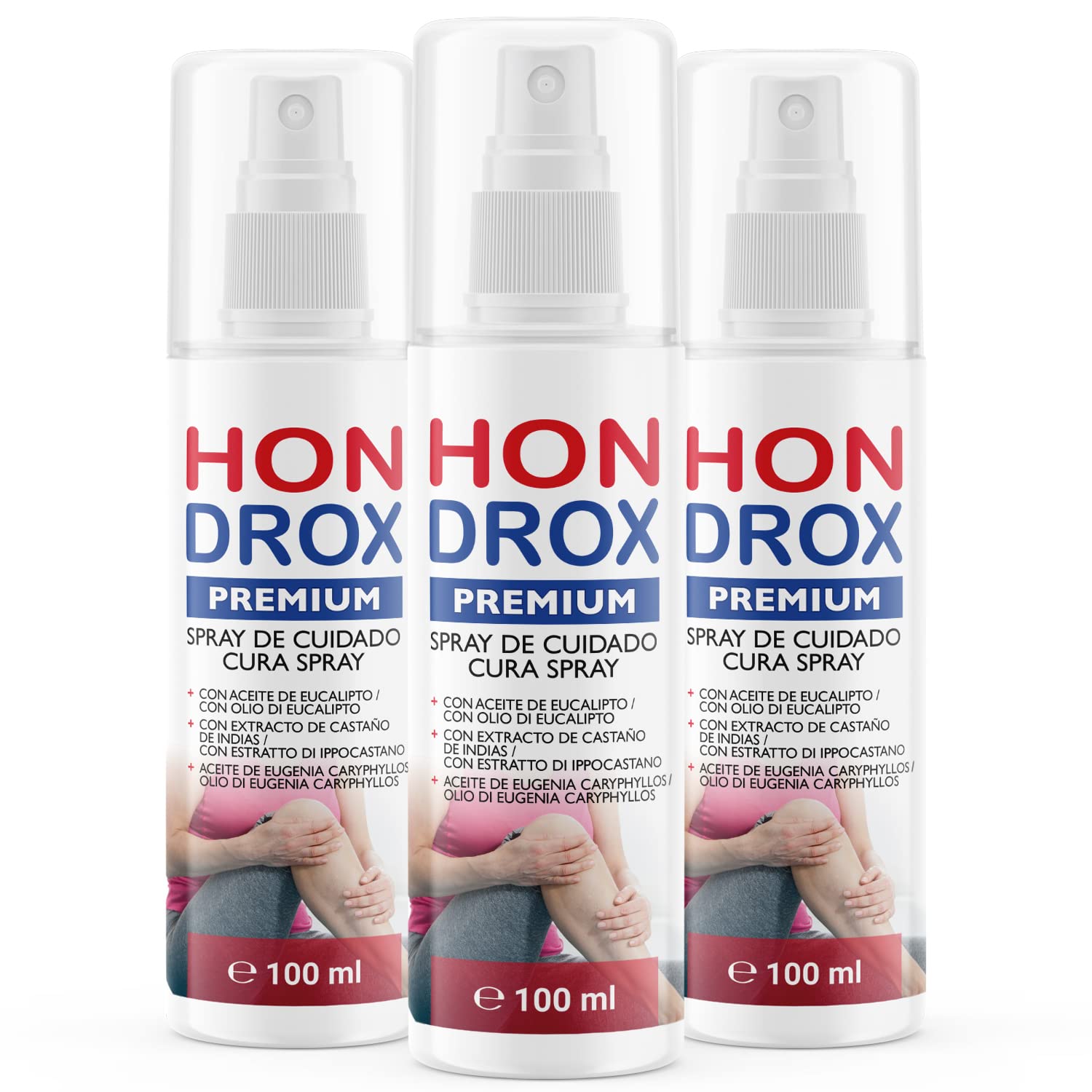 HONDROX Spray (3 x 100 ml) Spray per uso esterno – hondrox spray per articolazioni – Contiene ingredienti di alta qualità
