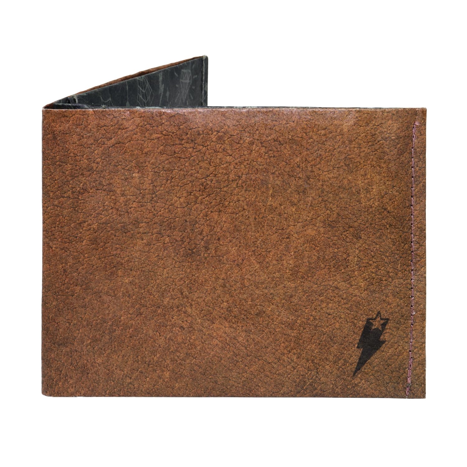 SUPERVEKClassic Brown Stitched Paper Wallet - Vegan Non-Leather, Mighty Thin, Minimal, Slim Wallet for men, Mens Credit Card Holder Wallet Gifts for Him - Minimalist Bifold Wallets - RFID Blocking