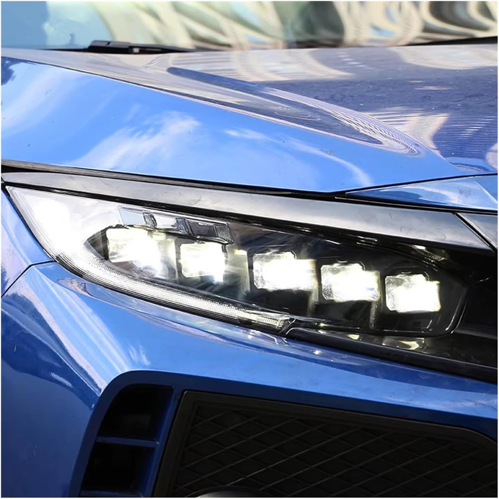 Fari dell'auto Gruppo ottico anteriore per Civic 10th 2016-2021 Accessori per auto Faro
