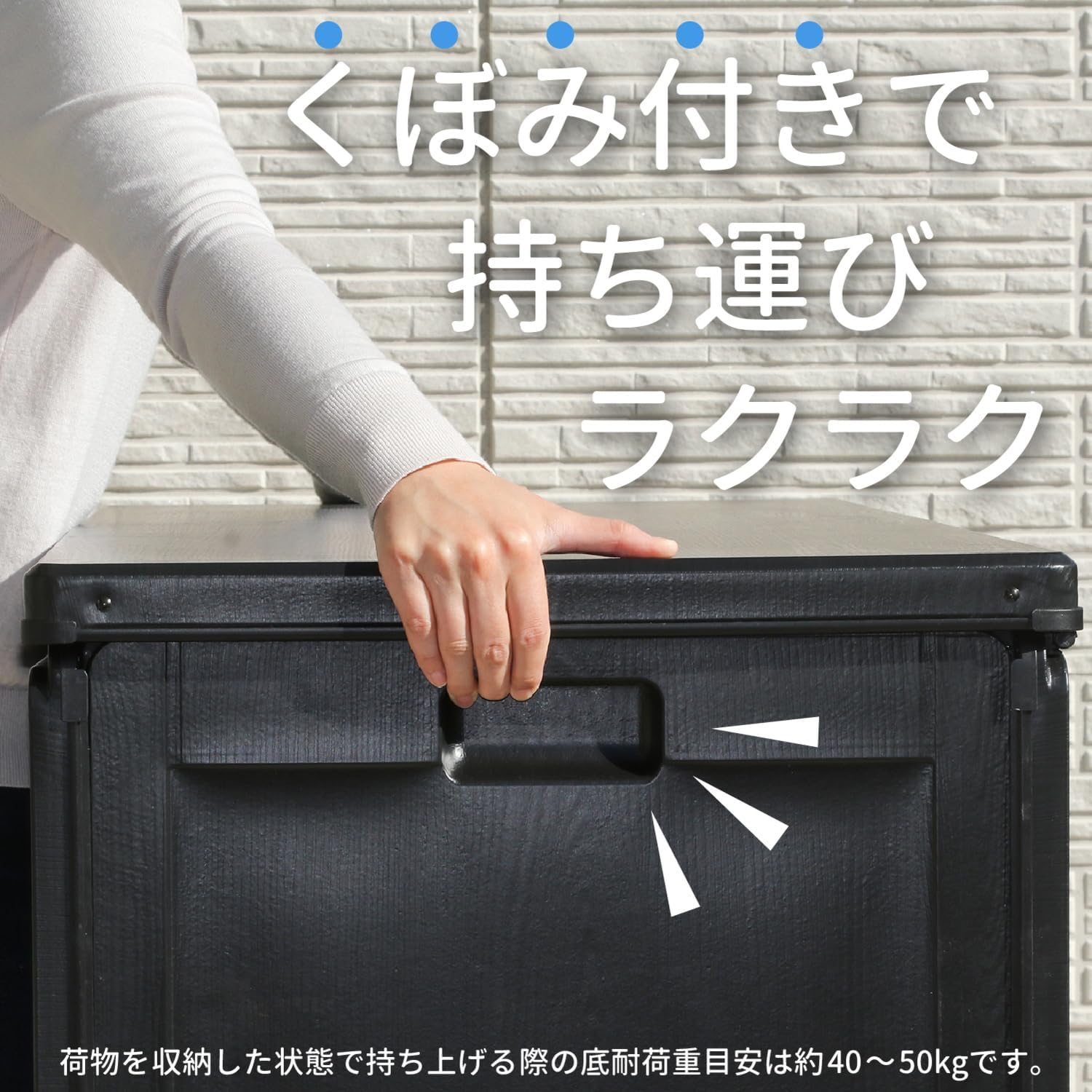 不二貿易 物置 収納庫 屋外 270L 防水タイプ 鍵穴つき 収納ベンチ 収納
