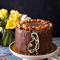 Vista 3 de Abstracto Arte Línea Mujer Embarazada Pastel Topper, Espejo Dorado, Baby Shower