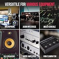 Vista 6 de LyxPro Cable de serpiente XLR de audio y iluminación de 4 canales de 3 pines de red múltiple para escenario y estudio de grabación macho - con cable