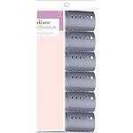 Diane 2-Inch Magnetic Hair Rollers, Secure Hold for Curls and Volume, Ideal for Styling with Pins, Picks, or Clips, Easy to Clean and Maintain, Grey, 12 Count