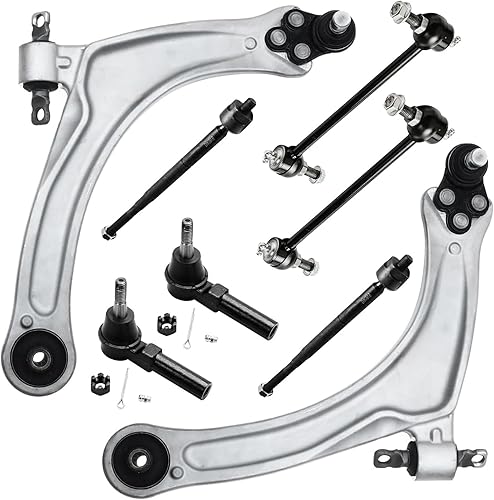 Miniatura 280 de Detroit Axle - Kit de brazos de control de extremo delantero RWD para Dodge Ram 03-06 2500 3500, 2 brazos de control superior con rótula 2 varillas