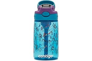 Contigo AUTOSPOUT Straw Kids Water Bottle, 14 oz., Unicorn