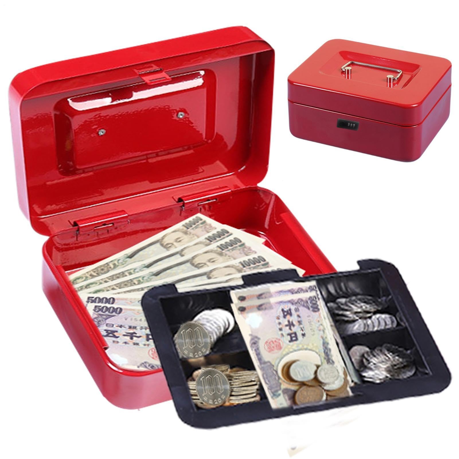 Coffre-fort portable avec code pour billets, cartes, bijoux, clés