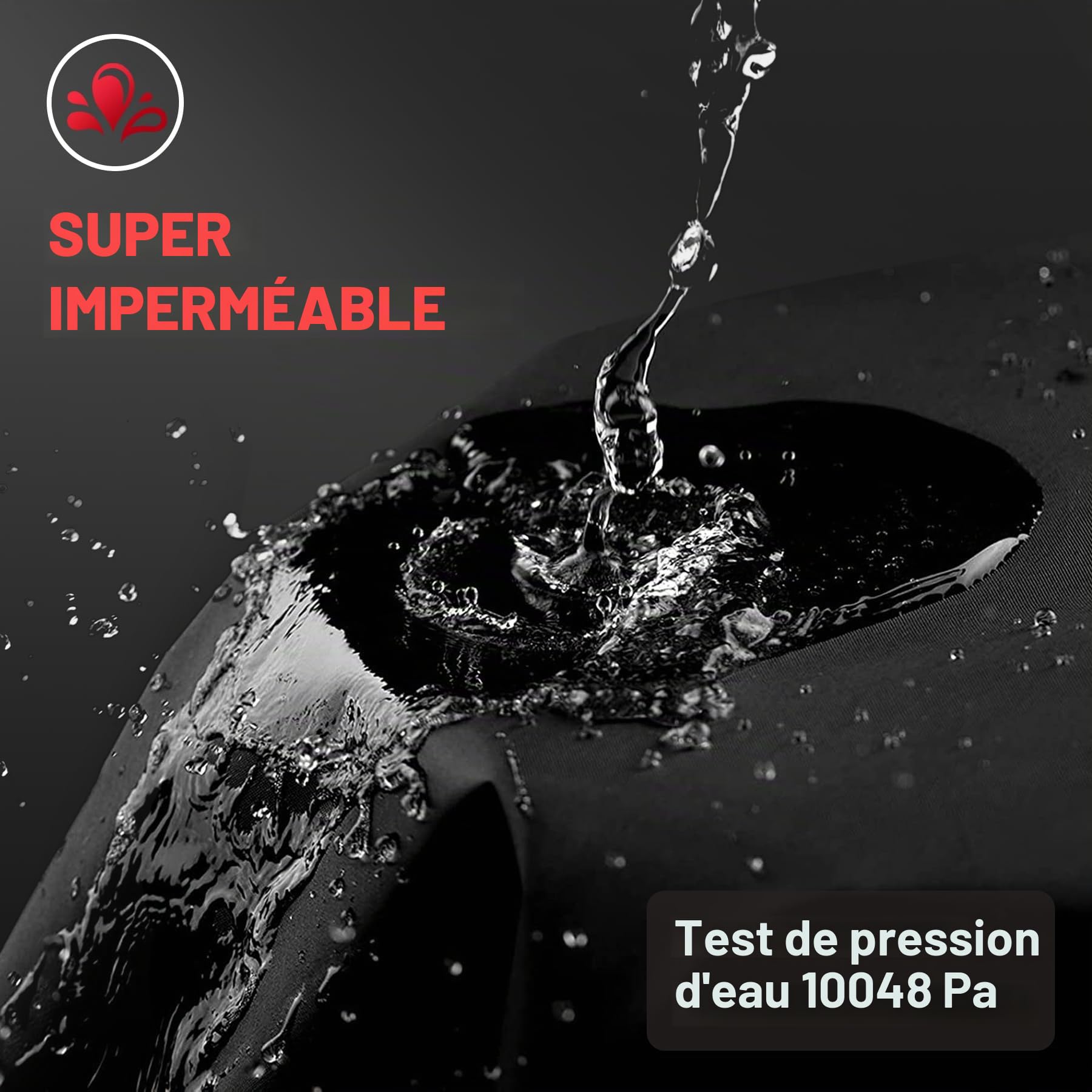 Zettum Bâche de protection pour quad, 241 cm, 600D, en polyuréthane, résistante et imperméable, pour l'extérieur, convient pour Polaris, Honda, Yamaha (241 x 121 x 121 x 121 cm)