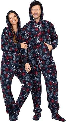 Miniatura 3 de Footed Pajamas - Sudadera familiar a juego de una pieza Suéteres de una pieza para niños, niñas, hombres, mujeres y mascotas Unisex