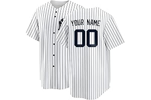 Custom Baseball Jersey with Your Name and Number