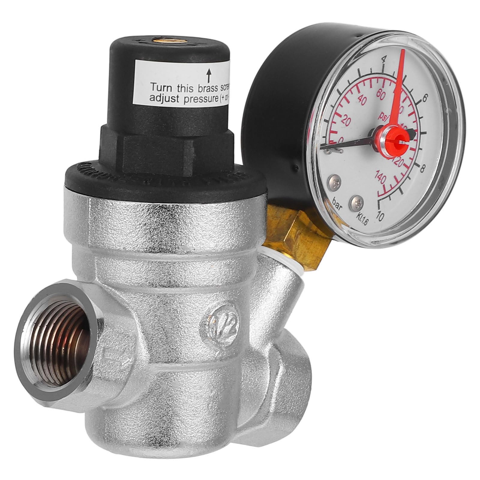 Wasserdruckregler Verchromtem Messing Manometer Pn16