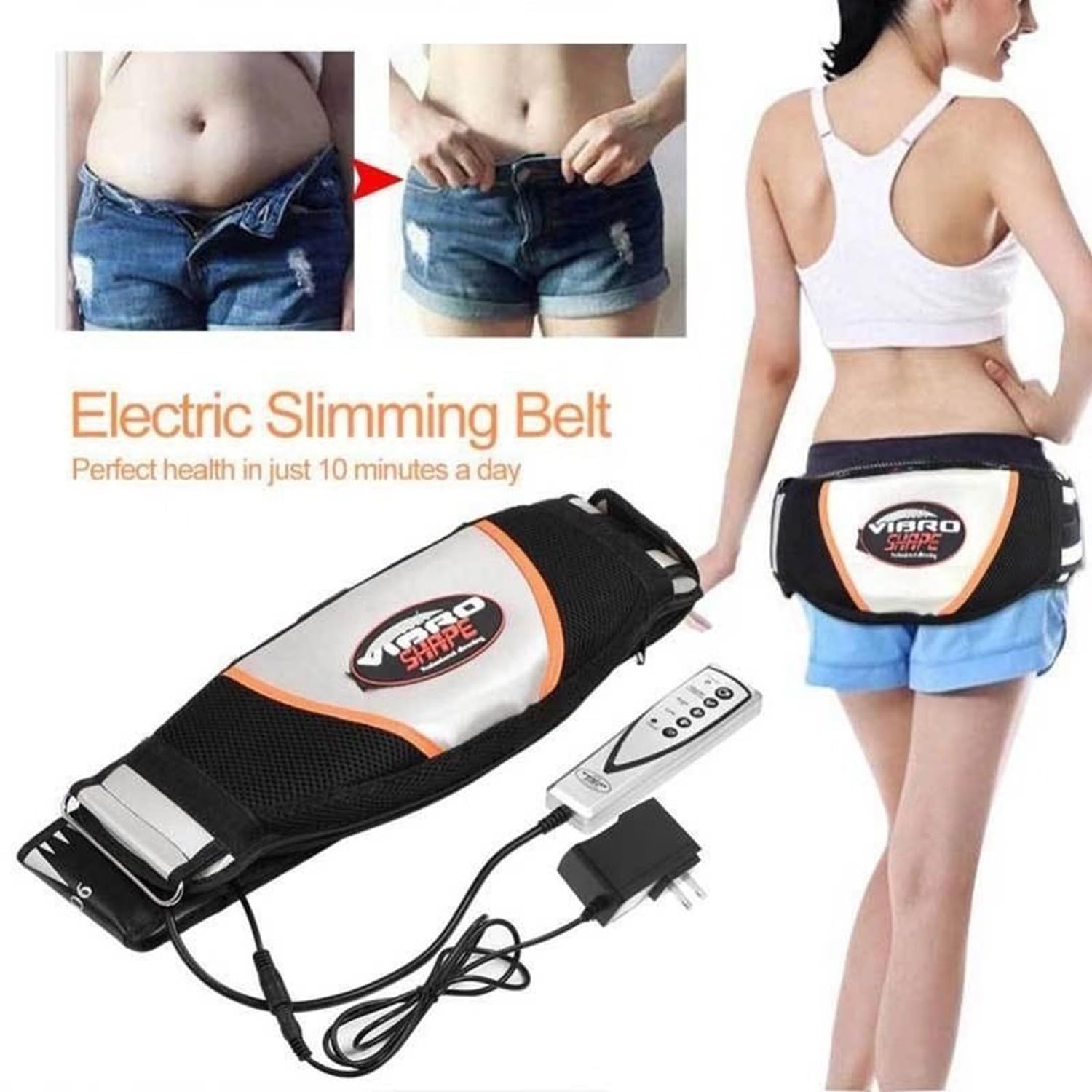 Machine À Brûler Les Graisses De La Taille, Ceinture Amincissante Vibrante Électrique, Masseur Abdominal Pour Le Ventre, La Perte De Poids Du Ventre, L'élimination Des GRA,Appareil Abdominaux