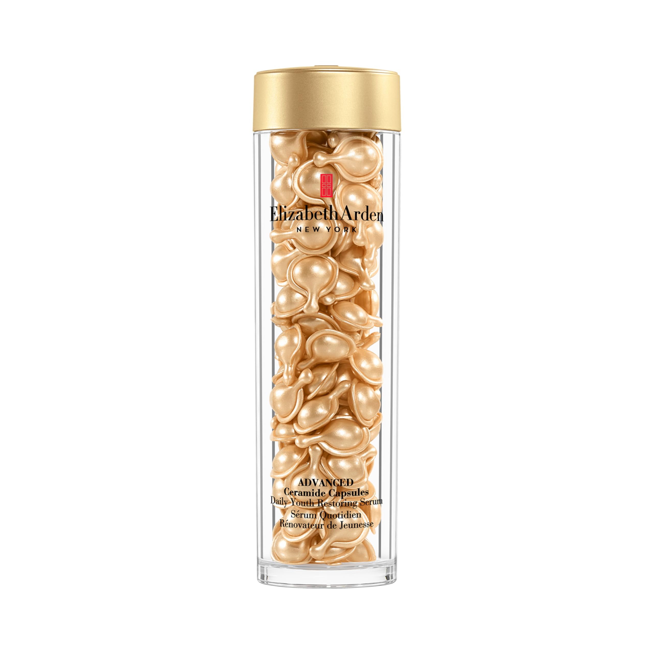Elizabeth Arden - Advanced Cápsulas de Sérum de Ceramidas, con Aceite de Tsubaki, Efecto Triple Antiedad, Rejuvenece, Repara, Hidrata y Difumina Arrugas, Monodosis, Aplicar 1 al Día en oferta en Amazon