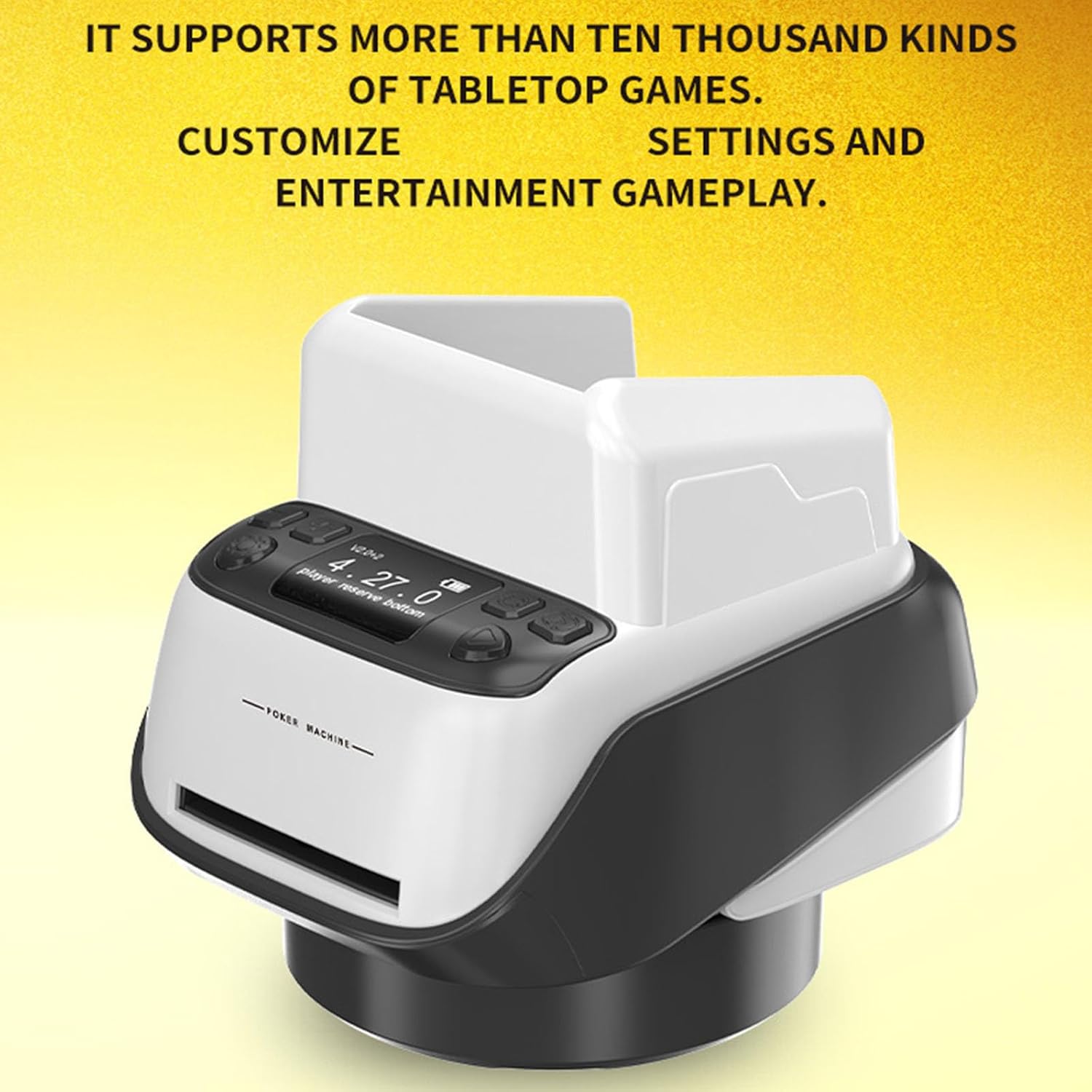 Automatic Card Shuffles Dealer Machine Intelligent Cards Dispenser Rechargeable Card Dealer 8 Players Playing Cards Shuffling Dealing Tool Home Party Device