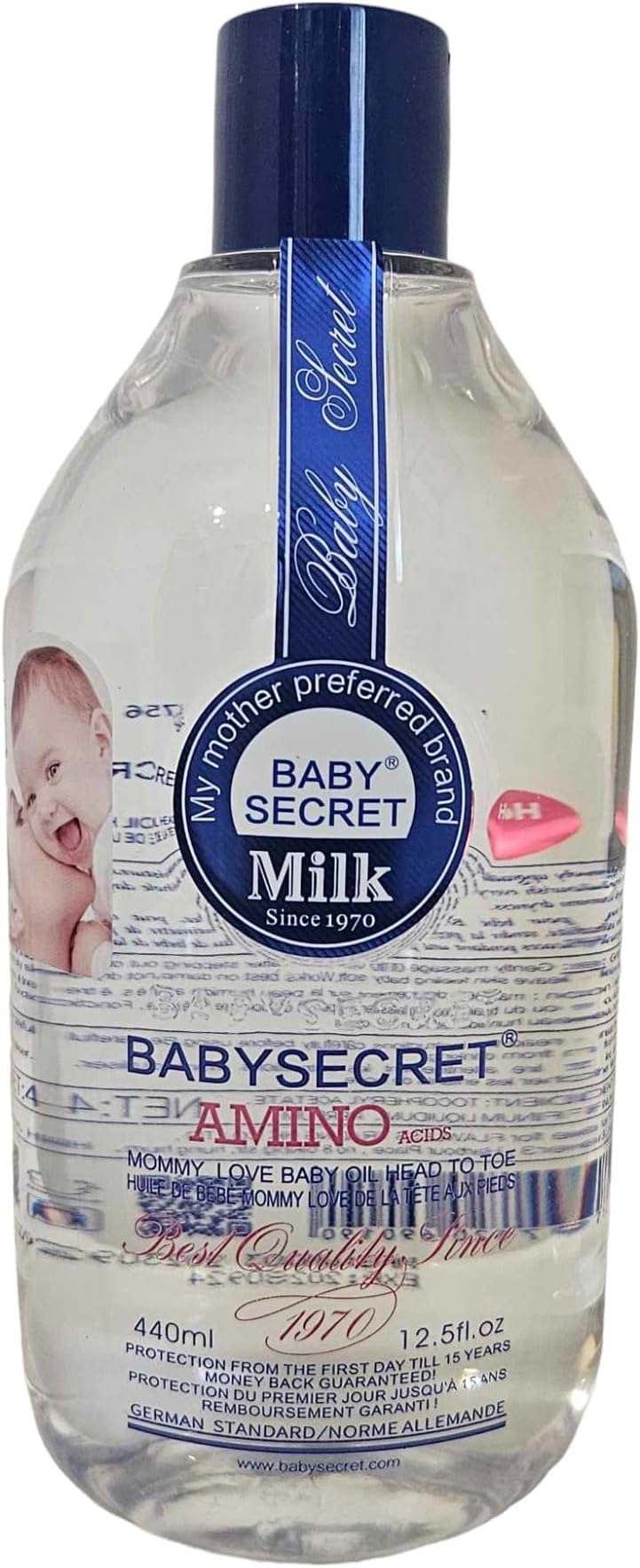 Baby Secret Amino Acids Original Oil 440ml - Protection From Birth