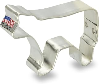 Foose Brand Mini Cow Cookie Cutter 2.25 Inch - Made in the USA – Tin Plated Steel Mini Cow Cookie Mold