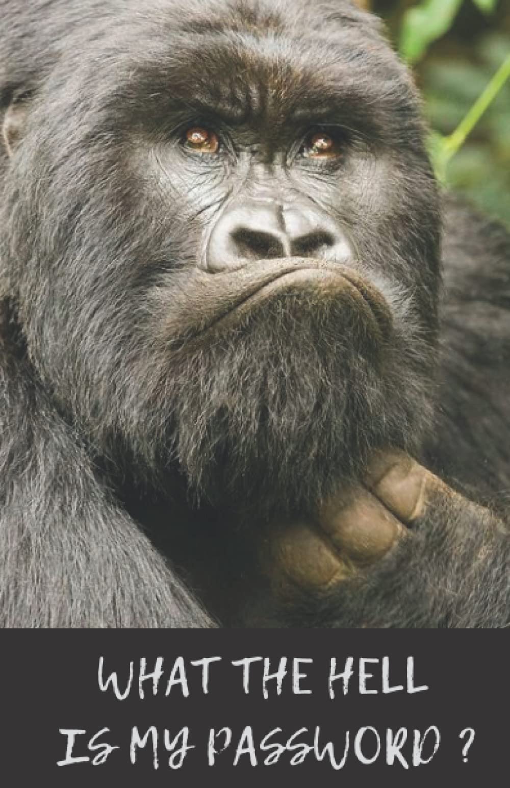What The Hell Is My Password: Gorilla Password Book with Alphabetical Tabs Paperback,Internet Login Notebook Organizer ,password Tracker
