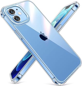 [SARARMAZ] iPhone 11 ile uyumlu Crystal Clear Mika Darbe Emici Şeffaf Kılıf (Şeffaf Mika Sararmaz, iPhone 11)