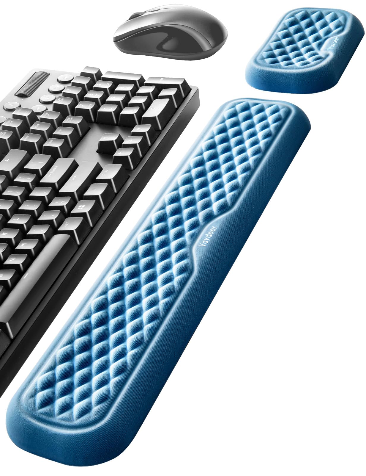 Vaydeer Wrist Rest for Keyboard and Mouse Computer Ergonomic Wrist Support Pad Soft Memory Foam Arm Cushion for
