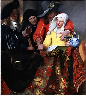 Home Comforts - Vermeer Art Poster - Vivid Imagery Laminated Poster Print - 12 Inch by 18 Inch Laminated Poster With Bright Colors