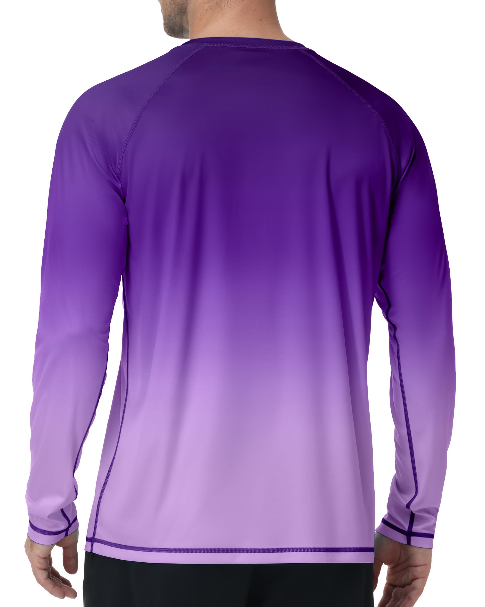 Roadbox Men's UPF 50+ Sun Protection Shirt Long Sleeve, Quick Dry Breathable Rash Guard for Swimming Fishing, Hiking & Running - Image 2