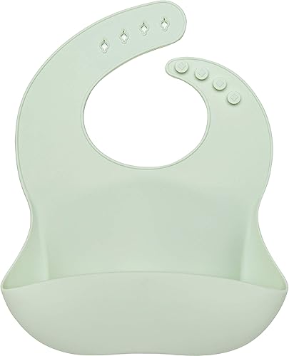 Miniatura 49 de Loulou Lollipop - Babero de silicona suave y resistente al agua para bebés y niños pequeños de 3 a 36 meses, fácil de limpiar, ajustable y agarra