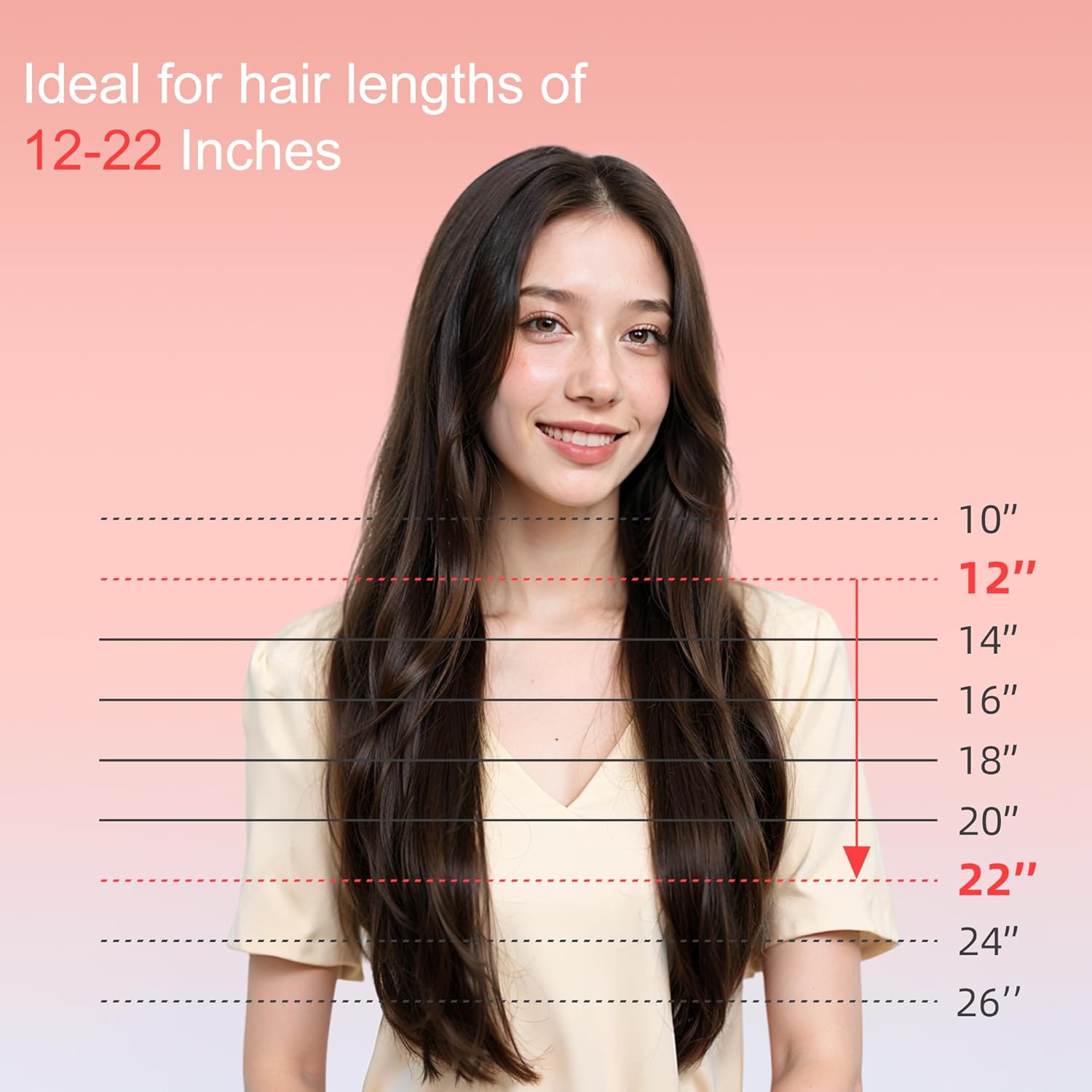 VAV Automatic Rotating Curling Iron for Medium to Long Hair - 1.25 Inch Curler Wand Creates Versatile Curls & Waves,Easy Use for Beginners (Pink)