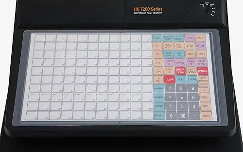 Miniatura 2 de HK-7200 Cubierta protectora de silicona para caja registradora, cubierta húmeda para teclado plano (FITS SAM4S ER-5200, SPS-520, SPS-530)