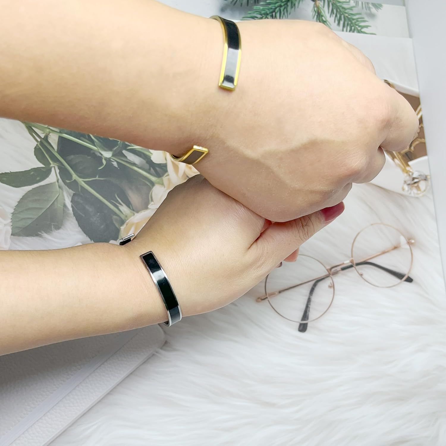 Remember Who The F You Are Color Bracelets Stainless Steel Inspirational and Motivational Bangle with Hidden Message Engraved Jewelry Gift for Women Sisters Friends Mantra Personalized Bracelets - Image 2