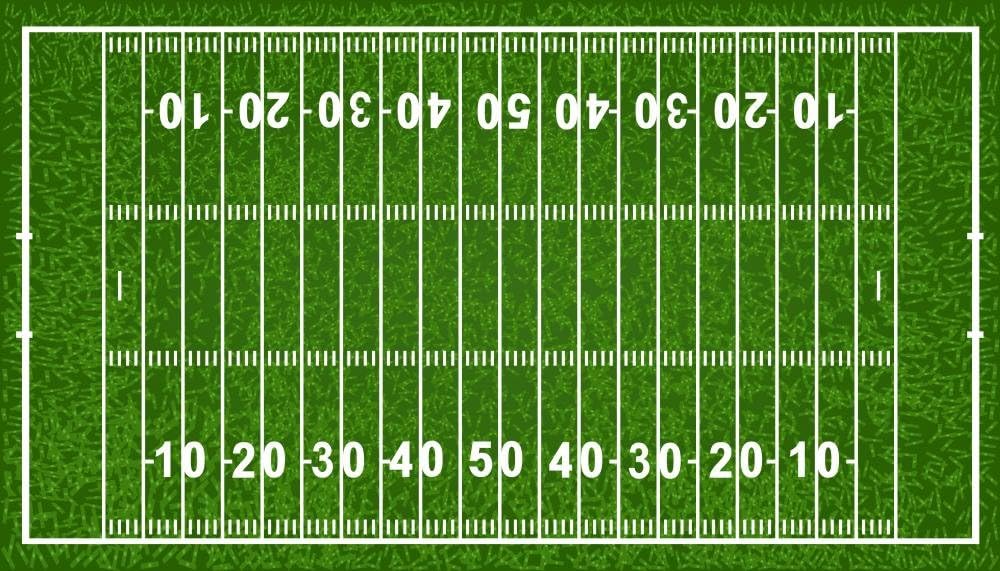 Wallmonkeys FOT-29210096-36 WM15781 American Football Field Peel and Stick Wall Decals, 36" W x 21" H-Large