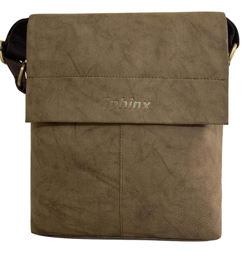 SPHINX Regular Cross-body Sling Bag for men/boys (L x B x H: 25 x 22 x 7 cm)- (Camel brown)