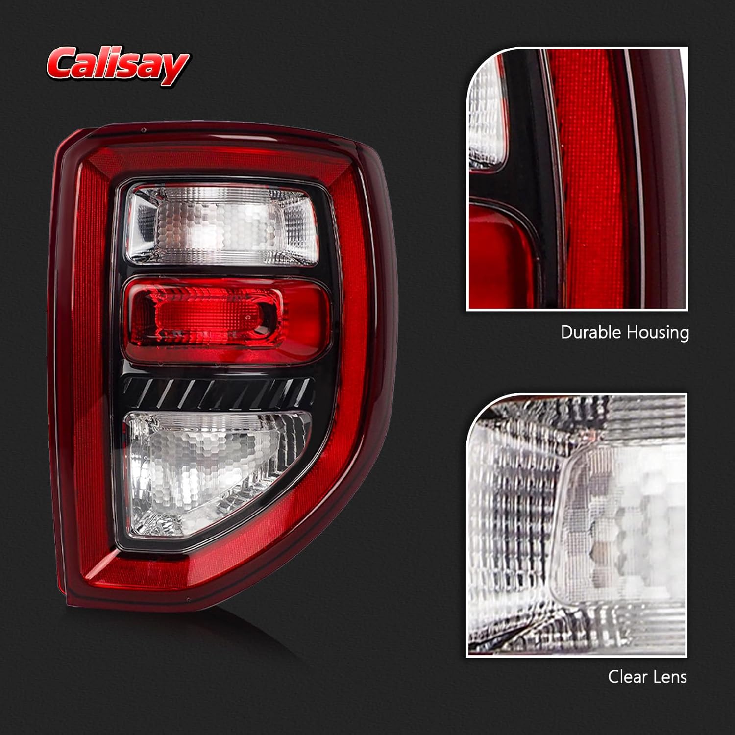 Tail Lights Compatible with 2021-2024 Ford Bronco Sport Taillight Rear Brake Lamp Taillight Rear Reverse Stop Brake Lamp Replacement for OEM#M1PZ13404A FO2801284 (Right Passenger Side)