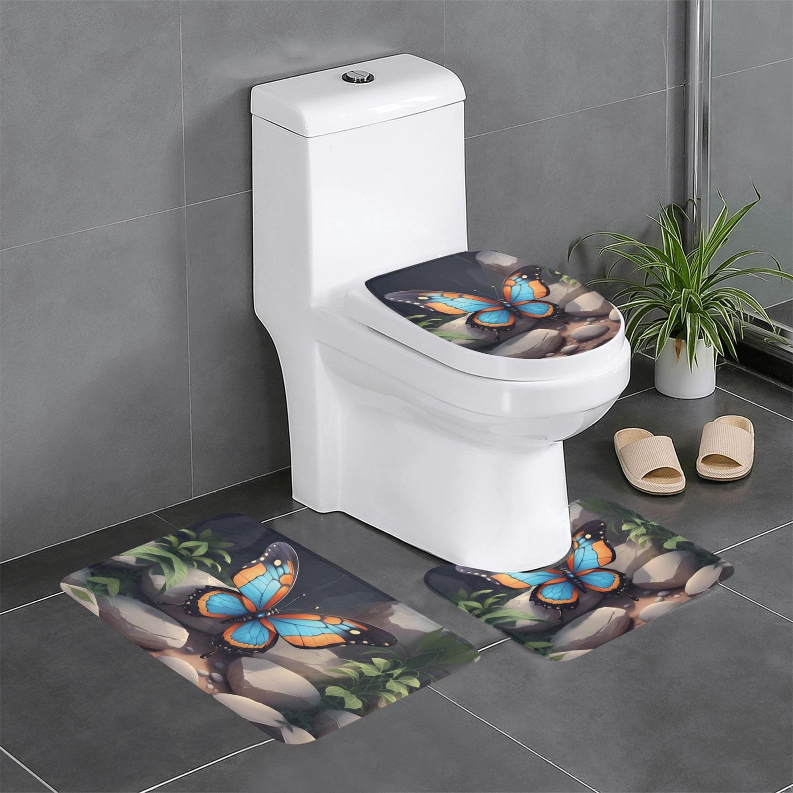 Tapis de salle de bain antidérapants pour sécuriser les toilettes et la coiffeuse