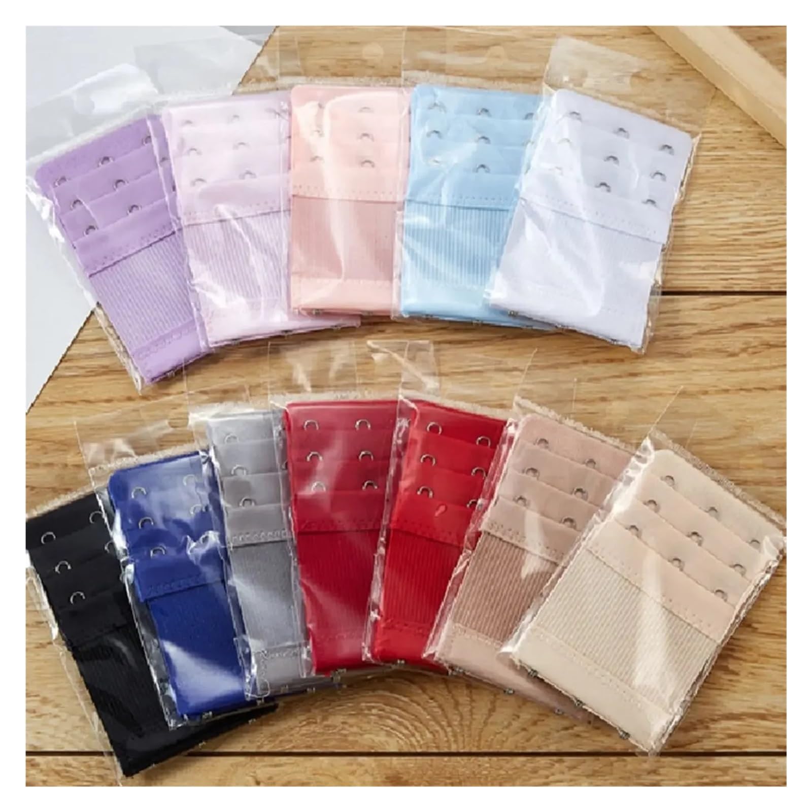 Extensor de Sujetador, 1 Pieza, 3 Filas Ganchos, extensión Correa for Mujer, botón Ajuste Ropa Interior