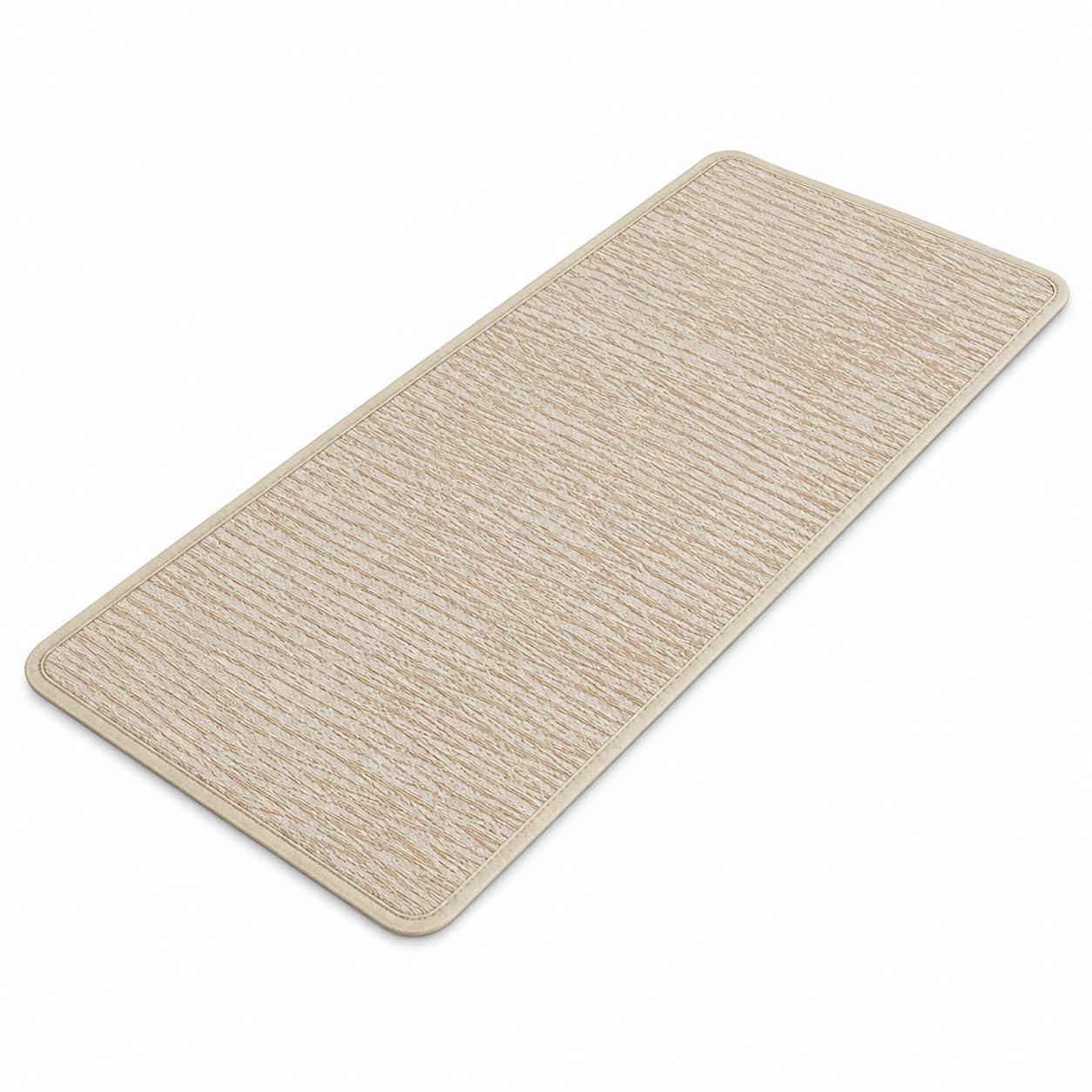 Tapis Protection Meuble Tissé, Construction tissée, Protection Meuble Tissée, Console sécurisée, pour protecteurs, Fil Oblique Imitation Cachemire - Blanc cassé - Angle Droit, Size to 2