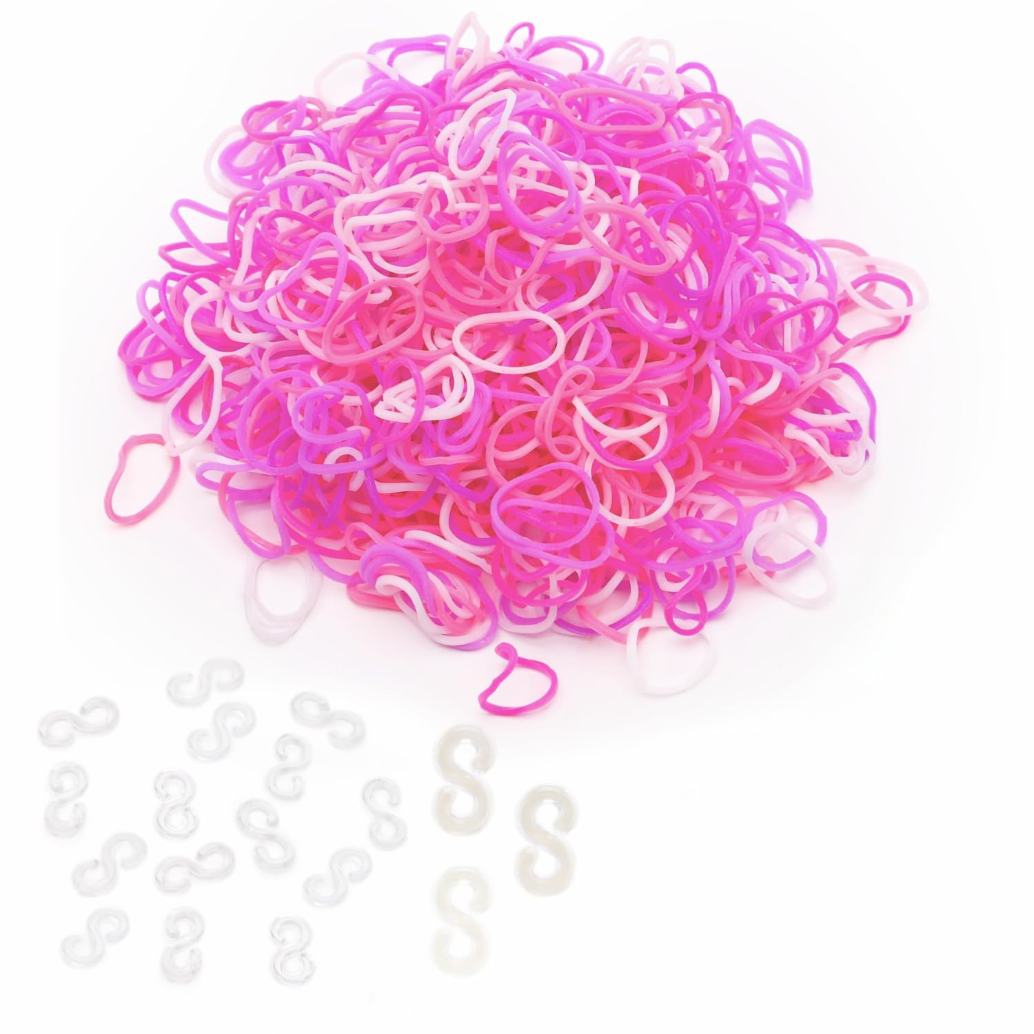 Toyland Pink Toyland® Loom Band Refill Pack - 600 Loom Bands (Princess )