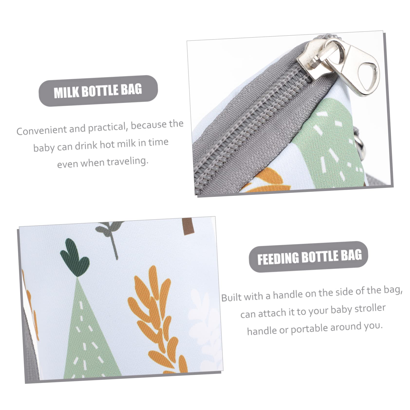 VICASKY 4piezas Bolsa Térmica para Biberones Portátil Aislante para Leche y Bebidas para y Paseos Accesorio Práctico para Mamás y Papás