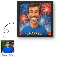 Custom Independence Day Photo Canvas | Personalized 4th of July Wall Art | USA Flag & Patriotic Design | Canvas Print for Home Decor & Gifts | Your Photo on Patriotic Art