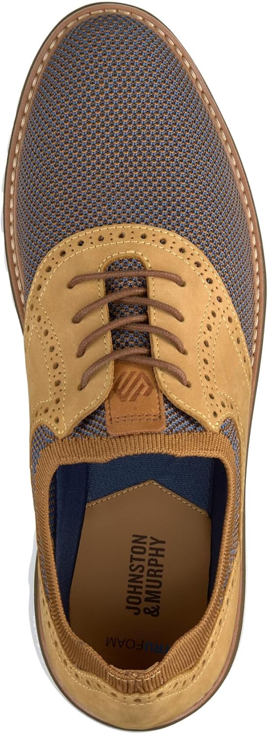 Johnston & Murphy Men’s Braydon Knit Saddle Shoe