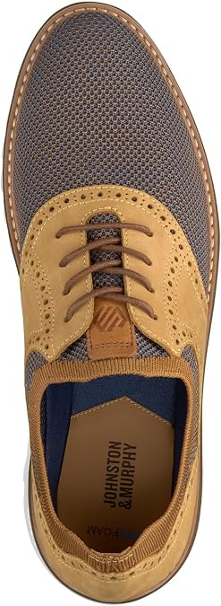 Johnston & Murphy Mens Braydon Knit Saddle Shoe